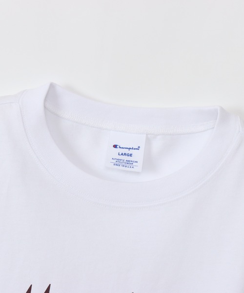 Champion(チャンピオン)の「【Champion/チャンピオン】メンズ ベーシック ロングスリーブTシャツ(Tシャツ/カットソー・メンズ・その他10/ブラック/ホワイト×パープル/グレー系その他2/ベージュ系その他3/ホワイト×ネイビー/ネイビー/バーガンディー・LARGE/SMALL/X-LARGE/MEDIUM)」の14枚目の写真