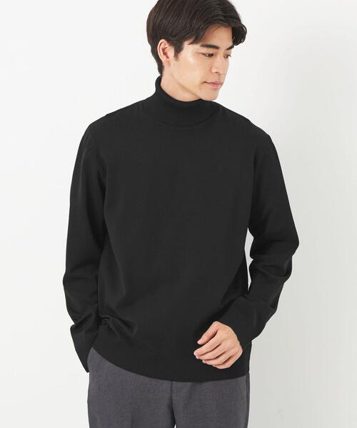 green label relaxing（グリーンレーベルリラクシング）の「【WEB限定】JUSTFIT ポリエステル タートルネック 長袖 ニット Ⅱ（ニット/セーター・メンズ・ダークブラウン/ブラック/ネイビー・S/L/XL/M）」の5枚目の写真
