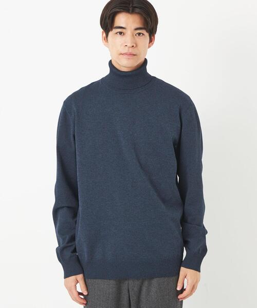 green label relaxing（グリーンレーベルリラクシング）の「【WEB限定】JUSTFIT ポリエステル タートルネック 長袖 ニット Ⅱ（ニット/セーター・メンズ・ダークブラウン/ブラック/ネイビー・S/L/XL/M）」の8枚目の写真