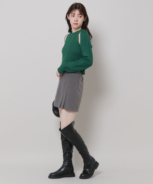 3.3 Field Trip （3.3フィールドトリップ）の「3.3 Field Trip／プリーツミニスカート 2982293（スカート・レディース・ブラック/チャコール/ブラウン・FREE）」の22枚目の写真