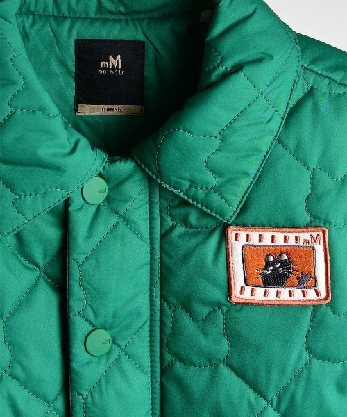 moimoln（モイモルン）の「キャットワッペンキルティングダウン（ブルゾン・キッズ・グリーン・130cm/120cm/110cm/100cm/140cm）」の5枚目の写真
