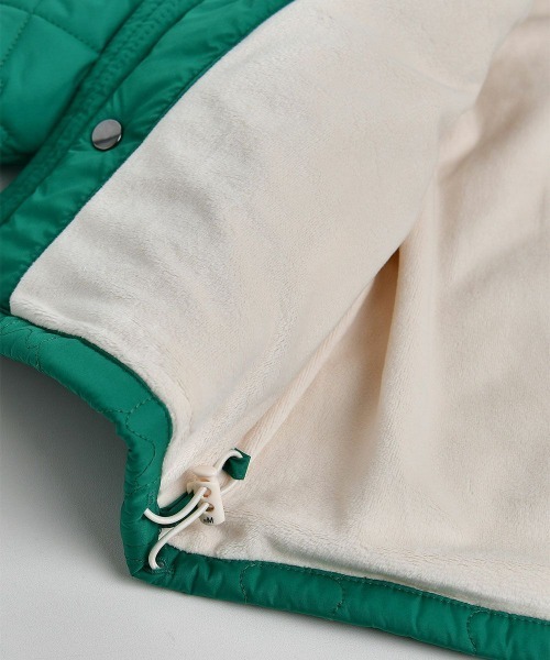 moimoln（モイモルン）の「キャットワッペンキルティングダウン（ブルゾン・キッズ・グリーン・130cm/120cm/110cm/100cm/140cm）」の7枚目の写真