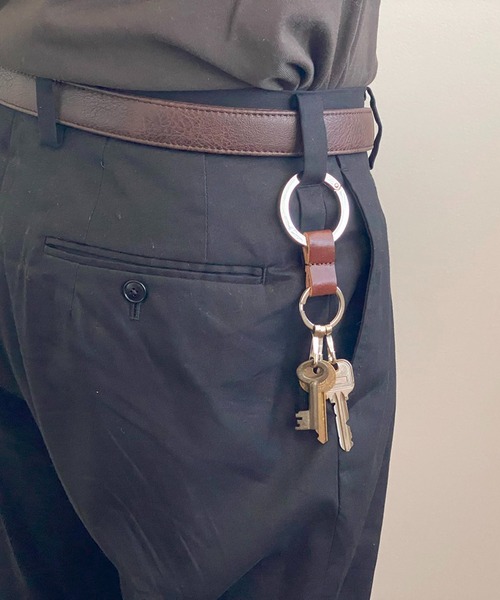 Hawk Company（ホークカンパニー）の「【Hawk Company】本革アンティークキーホルダー カラビナ 車 キーリング（ニッケルフリー） 6274（キーホルダー・メンズ・ブラック/イエロー/ブラウン/レッド/シルバー・FREE）」の11枚目の写真