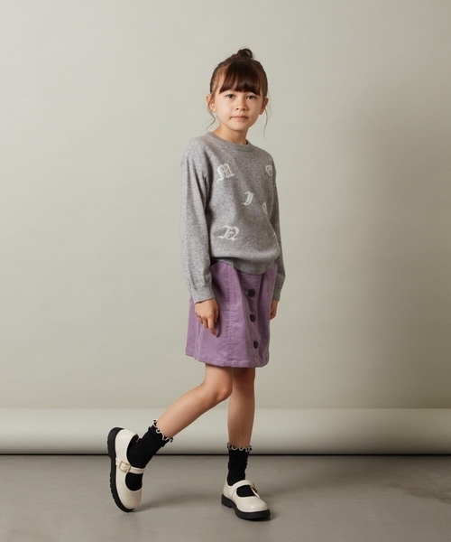 a.v.v（アーヴェヴェ）の「[140-150]フロントボタンコーデュロイスカパン（その他パンツ・キッズ・ライトグレー/ブルー/ライトパープル・140/150）」の8枚目の写真
