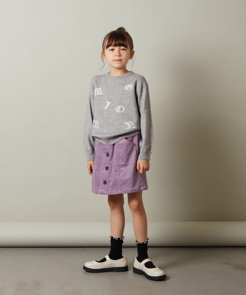 a.v.v（アーヴェヴェ）の「[140-150]フロントボタンコーデュロイスカパン（その他パンツ・キッズ・ライトグレー/ブルー/ライトパープル・140/150）」の10枚目の写真