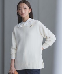 【WEB限定】ウールカシミヤミックスVネック ニット