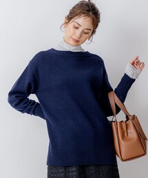 【WEB限定】ウールカシミヤミックスVネック ニット