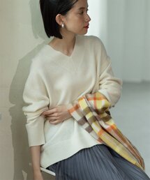 OPAQUE.CLIP | ワイドVネックニット ≪Filivivi/フィルビビ≫【洗える】(ニット/セーター)