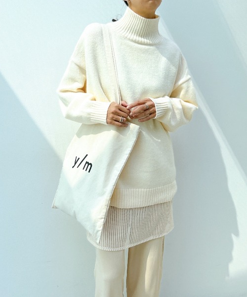 y/m（イム）の「y/mカラートートBAG（トートバッグ・レディース・オフホワイト/グレー/レッド/ベージュ/ネイビー/ブラック・FREE）」の7枚目の写真