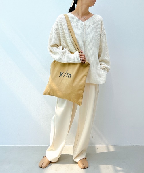 y/m（イム）の「y/mカラートートBAG（トートバッグ・レディース・オフホワイト/グレー/レッド/ベージュ/ネイビー/ブラック・FREE）」の22枚目の写真