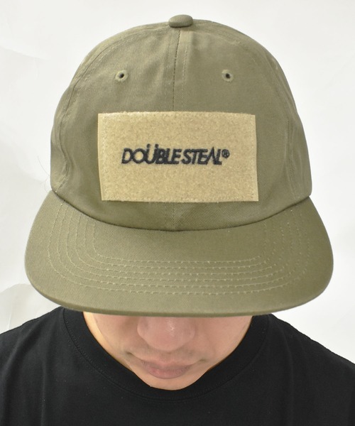 DOUBLE STEAL(ダブルスティール)の「ベルクロ フラットバイザーCap(キャップ・メンズ・ブラック/オリーブ・FREE)」の2枚目の写真