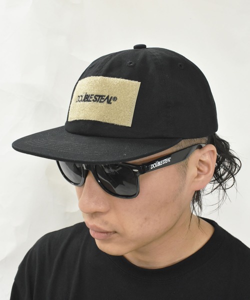 DOUBLE STEAL(ダブルスティール)の「ベルクロ フラットバイザーCap(キャップ・メンズ・ブラック/オリーブ・FREE)」の4枚目の写真