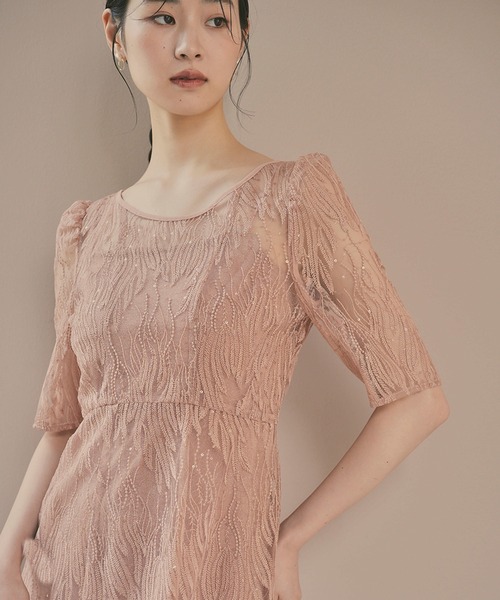 kaene（カエン）の「スパンコールアネモネドレス【結婚式 二次会