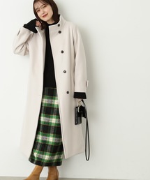 N.（N. Natural Beauty Basic） | 【S Size Line】◆テックウールスタンドネックロングコート(ステンカラーコート)