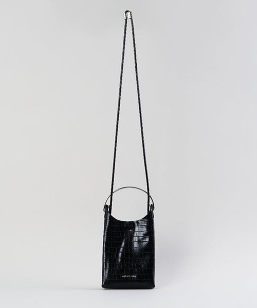 ADD CULUMN(アドカラム)の「【ADD CULUMN】ARCHI - THIN CROCO S クロコミニショルダーバッグ スマホショルダー A24S07B291(ショルダーバッグ・レディース・ブラック/アイボリー・FREE)」の7枚目の写真