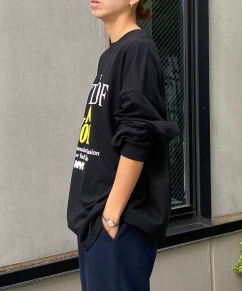 GOOD ROCK SPEED（グッドロックスピード）の「GOOD ROCK SPEED (グッドロックスピード) 別注NYCロングTシャツ（Tシャツ/カットソー・レディース・ホワイト/ブラック・S）」の10枚目の写真