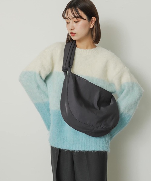 SENSE OF PLACE by URBAN RESEARCH（センスオブプレイスバイアーバンリサーチ）の「グラデーションボーダーセーター（ニット/セーター・レディース・レッド系その他/ブルー系その他/グレー系その他・ONE）」の4枚目の写真