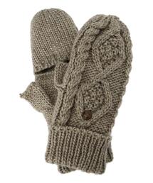 Samansa Mos2 | 2WAYケーブルニットミトン(手袋)
