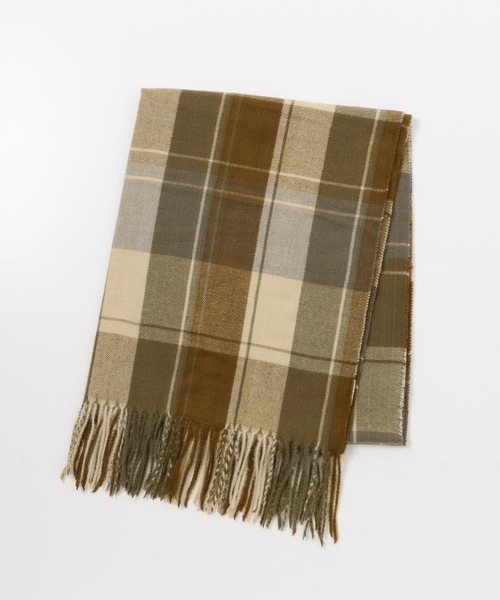 URBAN RESEARCH Sonny Label(アーバンリサーチサニーレーベル)の「カシミヤタッチチェックストール(ストール/ショール・レディース・レッド系その他/ホワイト系その他/ブラウン系その他/ブルー系その他・ONE)」の14枚目の写真