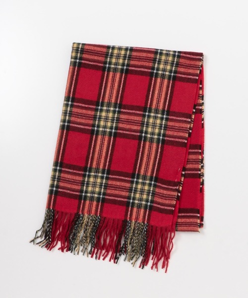 URBAN RESEARCH Sonny Label(アーバンリサーチサニーレーベル)の「カシミヤタッチチェックストール(ストール/ショール・レディース・レッド系その他/ホワイト系その他/ブラウン系その他/ブルー系その他・ONE)」の16枚目の写真