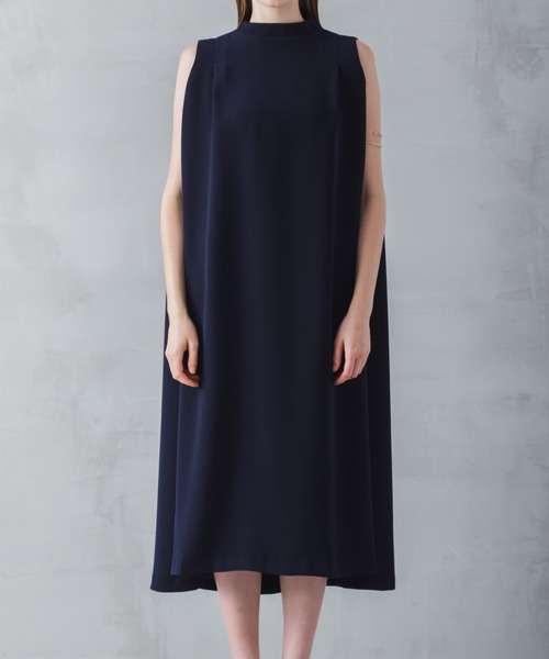 WHYTO.（ホワイト）の「「WHYTO./ホワイト」タックフレアドレス（ワンピース・レディース・ネイビー/ブラック・38/36）」の16枚目の写真