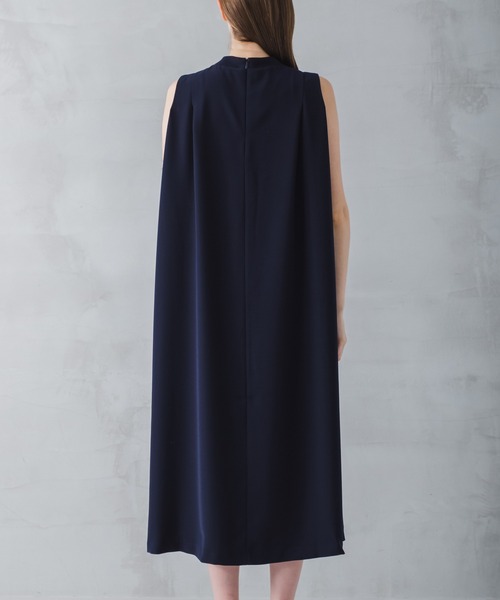 WHYTO.（ホワイト）の「「WHYTO./ホワイト」タックフレアドレス（ワンピース・レディース・ネイビー/ブラック・38/36）」の18枚目の写真
