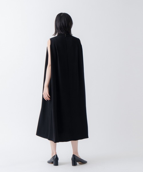 WHYTO.（ホワイト）の「「WHYTO./ホワイト」タックフレアドレス（ワンピース・レディース・ネイビー/ブラック・38/36）」の10枚目の写真