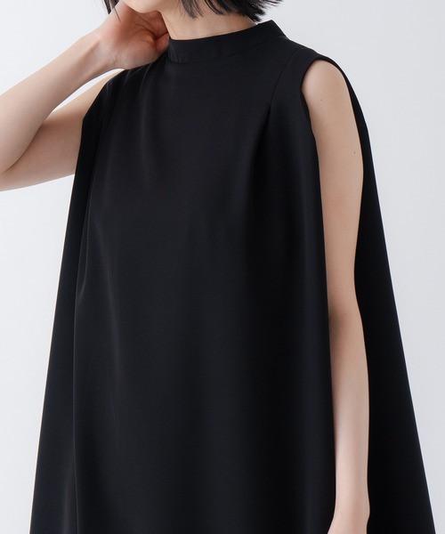 WHYTO.（ホワイト）の「「WHYTO./ホワイト」タックフレアドレス（ワンピース・レディース・ネイビー/ブラック・38/36）」の11枚目の写真