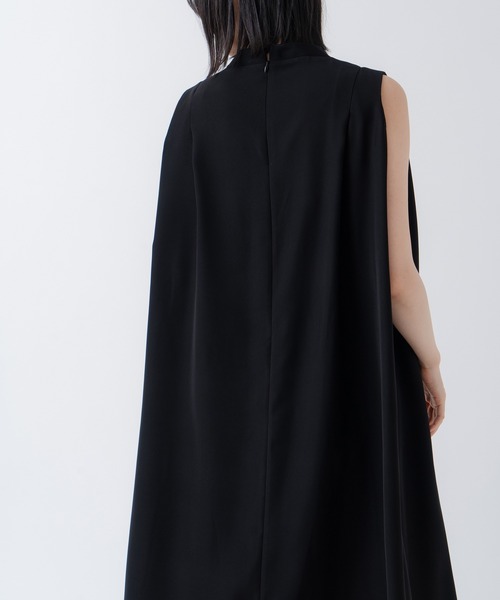 WHYTO.（ホワイト）の「「WHYTO./ホワイト」タックフレアドレス（ワンピース・レディース・ネイビー/ブラック・38/36）」の13枚目の写真