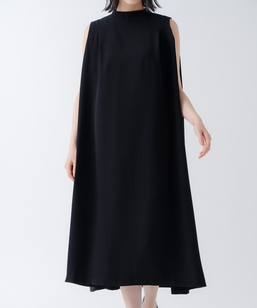 WHYTO.（ホワイト）の「「WHYTO./ホワイト」タックフレアドレス（ワンピース・レディース・ネイビー/ブラック・38/36）」の14枚目の写真