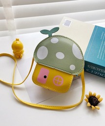 【aimoha-KIDS-】子供服　キノコ小銭入りminiショルダーバッグ