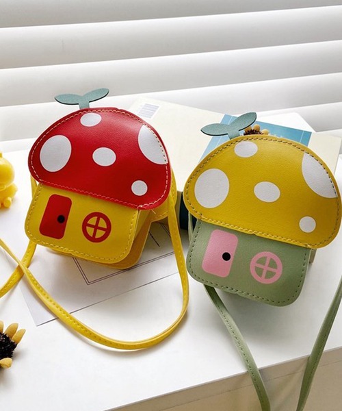 aimoha（アイモハ）の「【aimoha-KIDS-】子供服　キノコ小銭入りminiショルダーバッグ（ショルダーバッグ・キッズ・レッド/イエロー/グリーン/ピンク/ブルー・FREE）」の16枚目の写真
