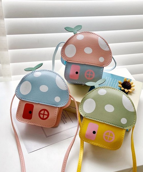 aimoha（アイモハ）の「【aimoha-KIDS-】子供服　キノコ小銭入りminiショルダーバッグ（ショルダーバッグ・キッズ・レッド/イエロー/グリーン/ピンク/ブルー・FREE）」の15枚目の写真