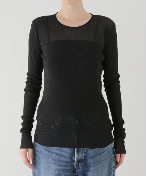 plage（プラージュ）の「Shiny Sheer ロンT（Tシャツ/カットソー