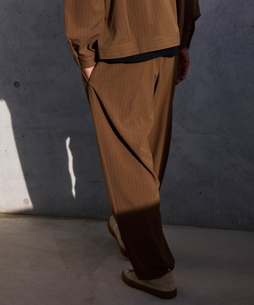 ストレート M ブラウン 茶色 nano universe 別注 ストレート M  