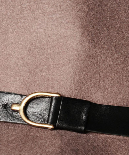 FERRUCCIO VECCHI（フェリシオベッキ）の「(FERRUCCIO VECCHI)フェルトハット（ハット・レディース・ベージュ/ブラック・ONE SIZE）」の4枚目の写真