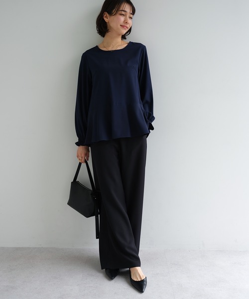 セール】ペプラムブラウス（シャツ/ブラウス）｜evernavy（エバー