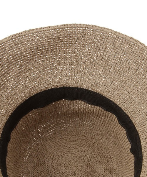 ROPE' PICNIC（ロペピクニック）の「細編みつば広サイドリボンハット（ハット・レディース・ベージュ/グレー系その他・FREE）」の10枚目の写真