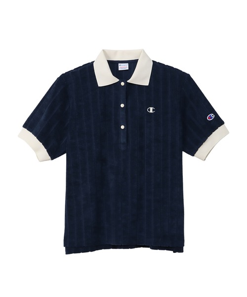 Champion(チャンピオン)の「【Champion/チャンピオン】レディース ポロシャツ(ポロシャツ・レディース・ベージュ/オレンジ系その他4/ダークネイビー/ダークグリーン系・MEDIUM/LARGE)」の4枚目の写真