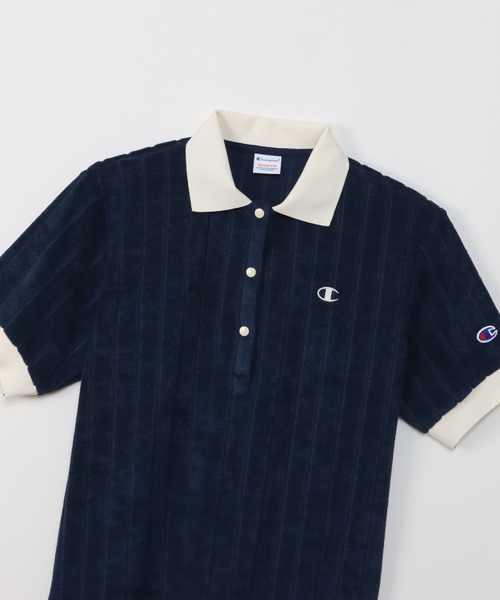 Champion(チャンピオン)の「【Champion/チャンピオン】レディース ポロシャツ(ポロシャツ・レディース・ベージュ/オレンジ系その他4/ダークネイビー/ダークグリーン系・MEDIUM/LARGE)」の12枚目の写真