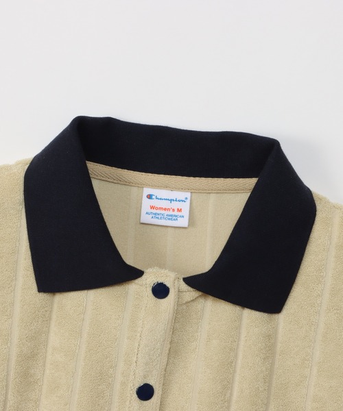 Champion(チャンピオン)の「【Champion/チャンピオン】レディース ポロシャツ(ポロシャツ・レディース・ベージュ/オレンジ系その他4/ダークネイビー/ダークグリーン系・MEDIUM/LARGE)」の7枚目の写真