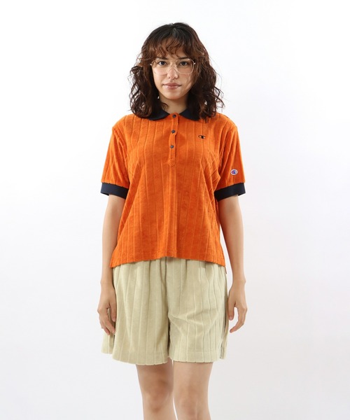 Champion(チャンピオン)の「【Champion/チャンピオン】レディース ポロシャツ(ポロシャツ・レディース・ベージュ/オレンジ系その他4/ダークネイビー/ダークグリーン系・MEDIUM/LARGE)」の14枚目の写真