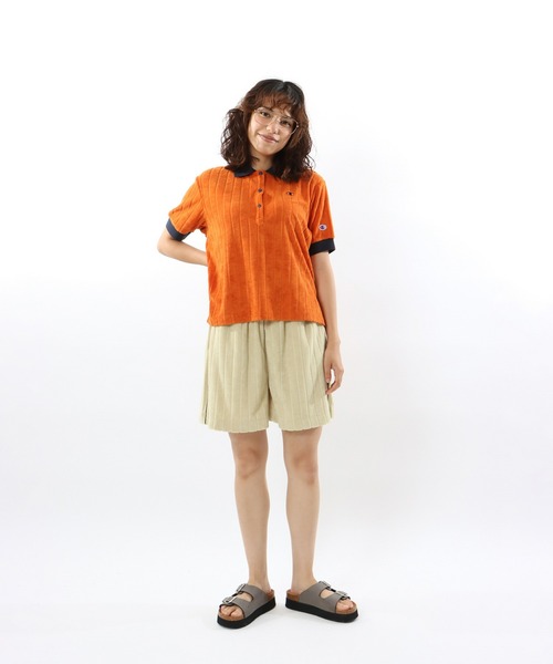 Champion(チャンピオン)の「【Champion/チャンピオン】レディース ポロシャツ(ポロシャツ・レディース・ベージュ/オレンジ系その他4/ダークネイビー/ダークグリーン系・MEDIUM/LARGE)」の18枚目の写真