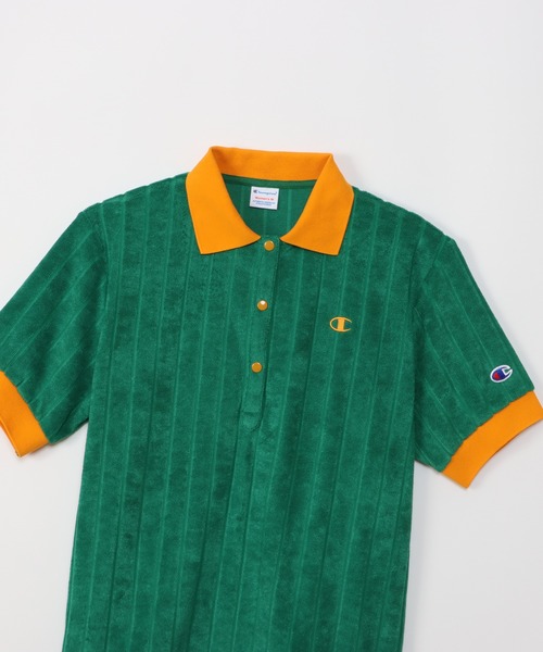 Champion(チャンピオン)の「【Champion/チャンピオン】レディース ポロシャツ(ポロシャツ・レディース・ベージュ/オレンジ系その他4/ダークネイビー/ダークグリーン系・MEDIUM/LARGE)」の9枚目の写真