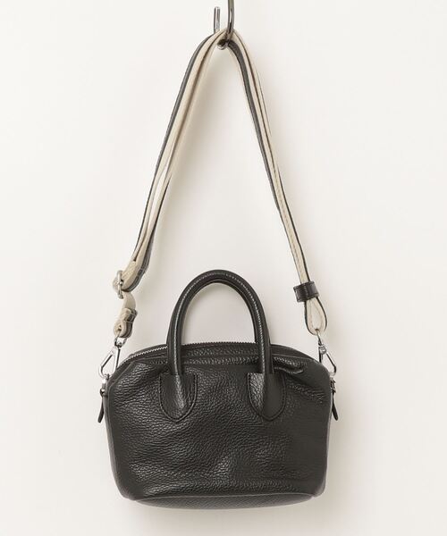 RIPANI(リパーニ)の「【RIPANI/リパーニ】バイカラーストラップレザーマイクロミニボストンバッグ(ショルダーバッグ・レディース・ホワイト/ブラック・FREE)」の17枚目の写真