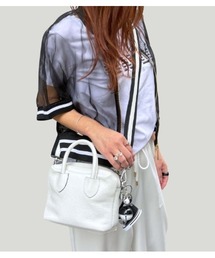 RIPANI | 【RIPANI/リパーニ】バイカラーストラップレザーマイクロミニボストンバッグ(ショルダーバッグ)