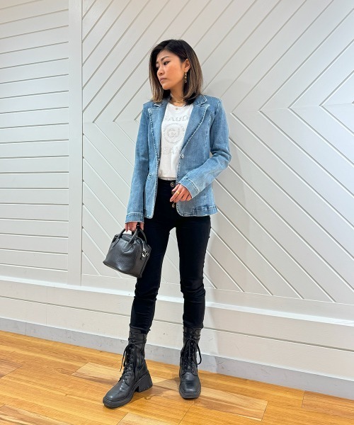 RIPANI(リパーニ)の「【RIPANI/リパーニ】バイカラーストラップレザーマイクロミニボストンバッグ(ショルダーバッグ・レディース・ホワイト/ブラック・FREE)」の16枚目の写真