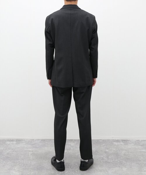 417 EDIFICE(フォーワンセブンエディフィス)の「【ジャケット1点+パンツ1点の2点セット】ウールライクジャージーセットアップ(セットアップ・メンズ・チャコールグレー/ネイビー・MEDIUM/LARGE/X-LARGE/SMALL)」の6枚目の写真