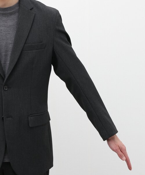 417 EDIFICE(フォーワンセブンエディフィス)の「【ジャケット1点+パンツ1点の2点セット】ウールライクジャージーセットアップ(セットアップ・メンズ・チャコールグレー/ネイビー・MEDIUM/LARGE/X-LARGE/SMALL)」の18枚目の写真