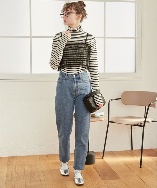 セール】チュールビスチェ付プルオーバー（Tシャツ/カットソー